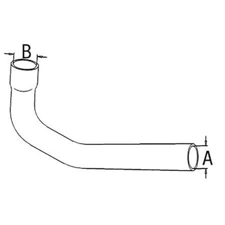 Aftermarket Radiator Hose Upper Fits Case IH 265 245 255 1962545C1